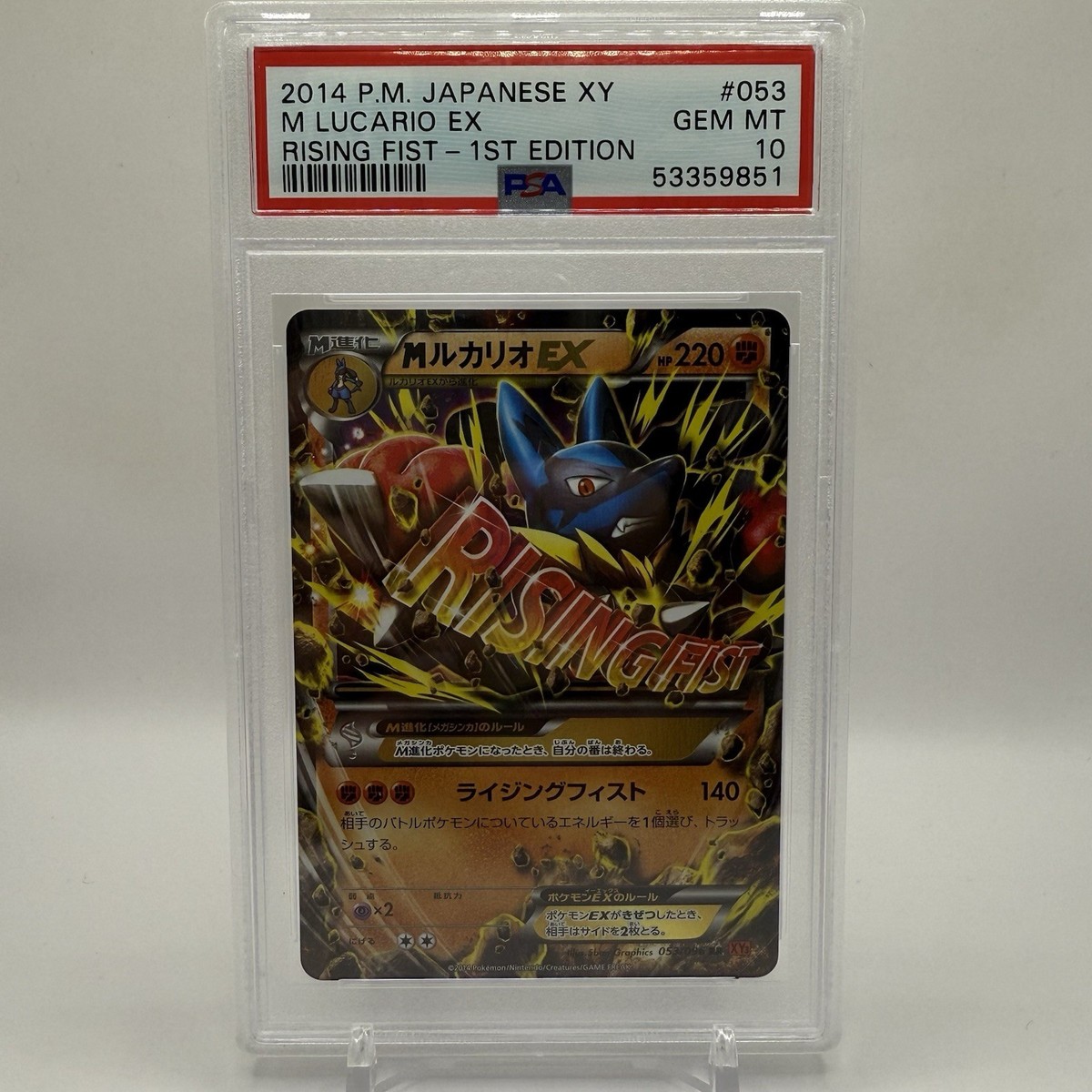 Lucario Pokémon TCG XY Japanese Individual Collectible Card