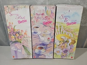 Barbie Puppen 3er Set Avon Spring Blossom, Spring Petals & Spring Tea Party NFRB - Bild 1 von 7