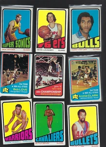 1972/73 Topps Basketball Lot vg to ex 55 Cards Wilt Kareem Unseld Bing Barry - Picture 1 of 3