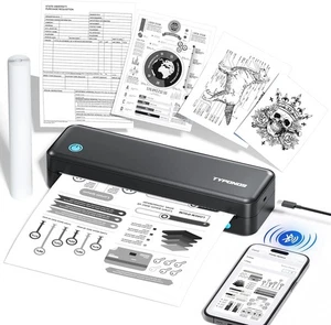 Portable Printers,Bluetooth Support 2" to 8.5" Width Thermal Paper & 8.5"x11" - Picture 1 of 8