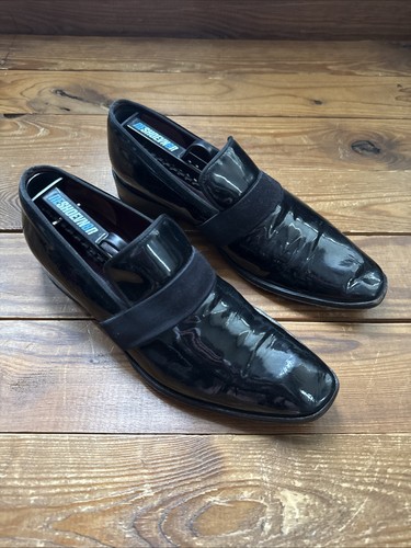 Scarpe eleganti mocassino Celine da uomo nero in vernice taglia 6 5 US 37 EU