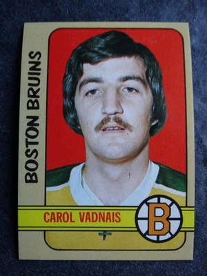 1972-73  Topps #85 Carol Vadnais Boston Bruins Hockey Card NM - Image 1 of 2