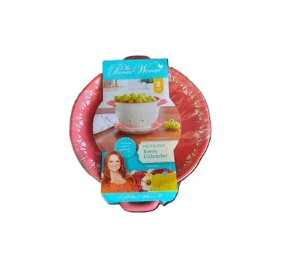 Pioneer Woman Breezy Blossom Berry Colander Ceramic Strainer and Drip Plate - Image 1 of 4
