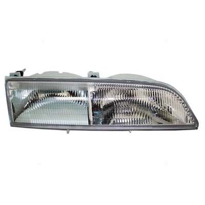 Headlight Ford T-Bird Thunderbird 89-93 Halogen Passenger Side Chrome Housing - Imagem 1 de 3