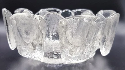 Ravenhead mid century modern 1970's clear glass tea pot warmer/tea light holder. - Image 1 of 4