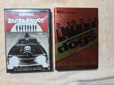 Quentin Tarantino Death Proof And Resevoir Dogs Metal Tin DVD - image 1 of 4