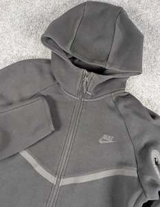 Nike Tech Fleece Full Zip Windrunner Hoodie Jacket Mens Medium Black - Picture 1 of 10