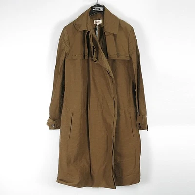Gabardina para mujer Kenzo mezcla de lino + algodón color marrón claro Foto 1 de 4