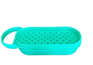 Vintage Tupperware 2 Piece Cheese Grater Green Made USA - Picture 1 of 10