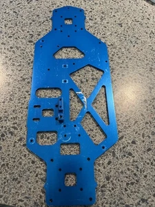 Blue Anodized 7075 T6 Alloy Chassis for Nitro RC Car - Picture 1 of 10