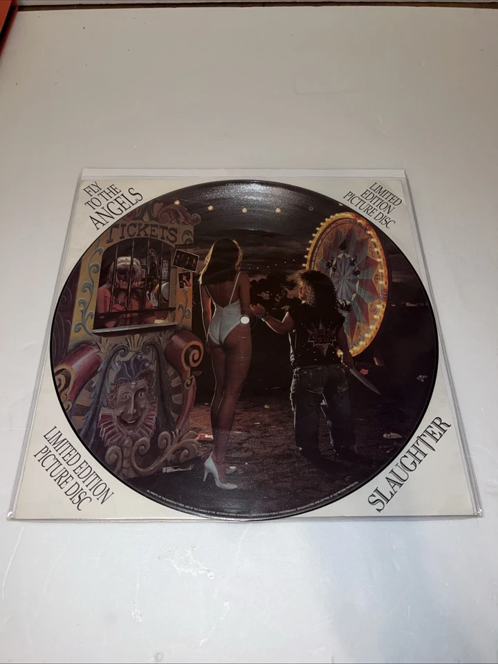 Slaughter - Fly To The Angels - Ltd 12" Picture Disc - Chrysalis 1991 - Image 1 of 1