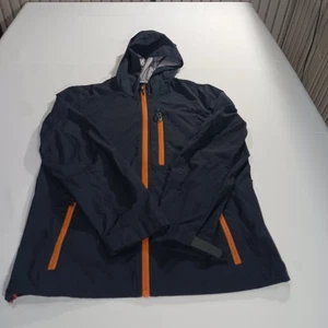 G.H. Bass & Co RN#69426 Men's Blue/Orange Full Zip Hoodie Raincoat Jacket Size S - Picture 1 of 21
