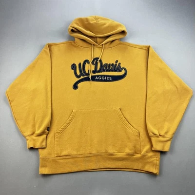 Moletom com capuz UC Davis Aggies masculino grande amarelo JanSport University College - Imagem 1 de 4