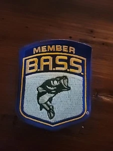 Bass Anglers Sportsman Society Of America Embroidered Patch MEMBER B.A.S.S Fish - Picture 1 of 2