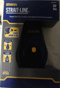 IRWIN Tools STRAIT-LINE COMPACT Chalk Reel 30 ft. New Free Shipping  - Picture 1 of 3