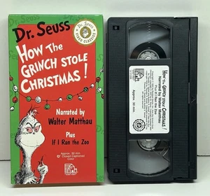 Dr. Seuss How Grinch Stole Christmas! VHS Video Tape Kids Family VTG Cartoon - Picture 1 of 13