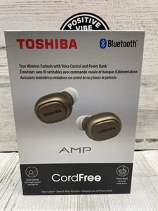 TOSHIBA AMP Auricolari wireless Bluetooth senza fili oro rosa - Foto 1 di 6