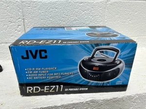 JVC Radio CD Player FM Radio AUX in schwarz Ghettoblaster RD-EZ11 NEU IM KARTON - Bild 1 von 8