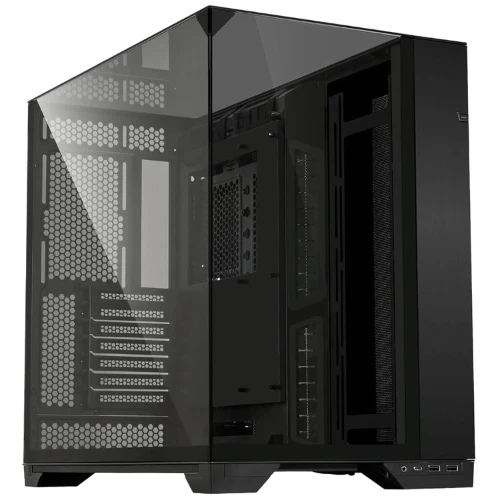 Lian-Li O11 Vision Black Micro ATX PC Computer Mid Tower Case O11VX - Image 1 of 4