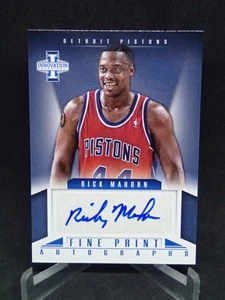 Rick Mahorn 2012-13 Panini Innovation impresión fina autógrafos pistones automático #40 - Imagen 1 de 2