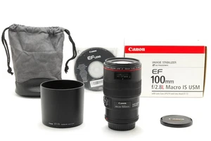 [Almost Unused] Canon EF 100mm f/2.8 L IS USM Macro Lens for EOS From JAPAN - Picture 1 of 24