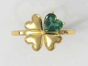 Anello in argento 925 con pietre preziose create in laboratorio con... - Foto 1 di 7