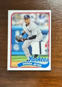 Serie de actualización Topps 2024 - 1989 Topps reliquias de béisbol Derek Jeter #89RU-DJ (MEM) - Imagen 1 de 2