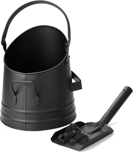 Mind Reader Fireplace Ash Bucket and Shovel, Wood Stove, Fireplace Accessories, - Picture 1 of 12
