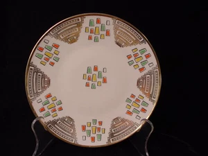 Antique Porcelain Designed Bright Colors MITTERTEICH Bavaria China Plate - Picture 1 of 3