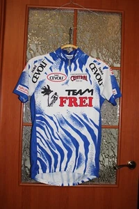 Vintage SMS Santini Hotel Cevoli Frei Team Cycling jersey shirt - L - Picture 1 of 6
