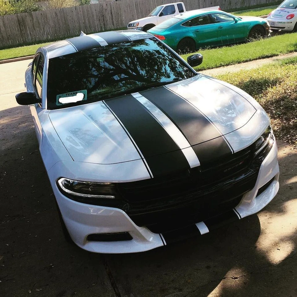 ADEQUADO PARA Dodge Charger 15-22 listras de vinil corrida 10" decalque gráfico 36 pés listrado - Imagem 1 de 4