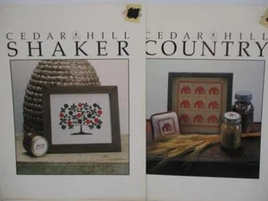 Lot Cedar Hill Shaker Tree of Life Country Cross Stitch Patterns Jar Lids Quilt - Picture 1 of 1