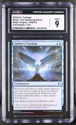 SPHINX'S TUTELAGE Magic Origins Foil U CGC 9 MTG [Nostalgium] - Image 1 of 2