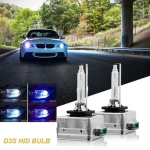 2x 8000K Ice Blue D3S D3R D3C HID Xenon Bulbs Replace Factory OEM HID Headlights - Picture 1 of 7