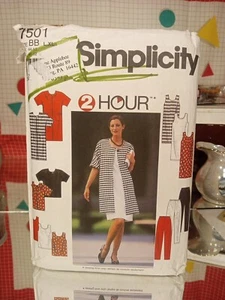 Simplicity Pattern #7501 Misses Coat Jacket Dress Top Pants Size L/XL Uncut FF - Picture 1 of 3
