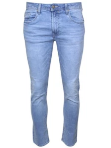 Buffalo David Bitton Super Max-X Jeans Sanded Indigo Men's Super Skinny - Picture 1 of 12