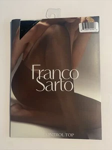 NIP Franco Sarto Control Top Pantyhose F-4124 Color: Black (Size A) Nylon - Picture 1 of 2