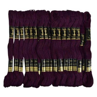 Anchor Threads Wine Stranded Cotton Hand Crafting Embroidery Floss,25 Skeins - Image 1 of 4