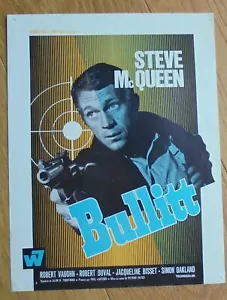 BULLITT steve mcqueen synopsis original cinema '68 - Picture 1 of 2