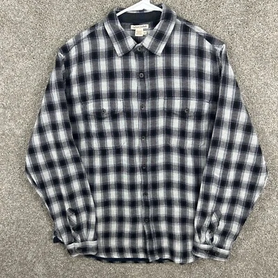 Carbon 2 Cobalt Black White Checkered Button Up Long Sleeve Men’s Medium Lined - Image 1 of 4