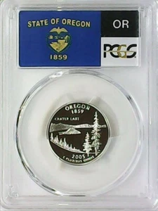 2005-S 25C State Quarter Oregon PCGS PR69 DCAM 90% Silver 22llat0507 - Picture 1 of 4