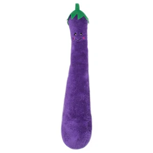 Zippy Paws Plush Squeaky Jigglerz Dog Toy - Eggplant - Picture 1 of 1