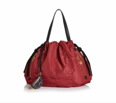 Bolsa tote grande de náilon See By Chloe Flo rosa enferrujado/ferramenta dourada ~ Nova com etiquetas - Imagem 1 de 4