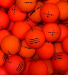 36 gebrauchte Golfbälle matt orange Maxfli SoftFli AAAA / AAAAA 4A/5A - Bild 1 von 5