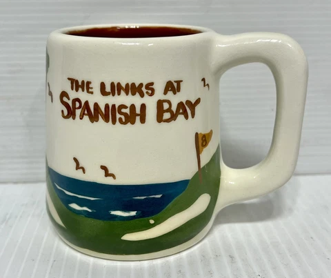 THE LINKS AT SPANISH BAY Golf Course Collectible Decorative Coffee MUG / CUP Cover