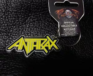OFFIZIELLER SCHLÜSSELANHÄNGER ANTHRAX (LOGO) METALL SCHLÜSSELRING - Bild 1 von 3