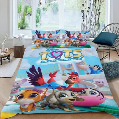 3Pcs Bedding Sets Duvet Cover Sets T.O.T.S All Season for Kids Soft Lightweight - Image 1 of 4