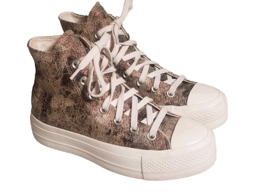 CONVERSE Chuck Taylor LIFT Metallic HI PLATFORM DONNA US taglia 6 570533C
