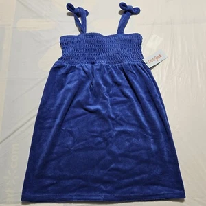 ”Cat & Jack” (Size M 8) Girls Blue Sleeveless/Spaghetti Strap Summer Dress - Picture 1 of 4