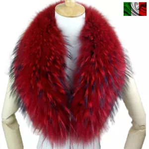COLLO PELLICCIA di MURMASKY ROSSO FOURRURE de RENARD FOX LIGHT RED FUR - Foto 1 di 4